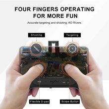 Load image into Gallery viewer, PXN P10 PUBG Mobile Game Controller for Call of Duty L1R1 Trigger Joystick IOS Gamepad for 4-6 Inch iPhone