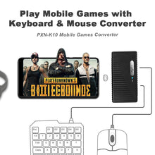 Load image into Gallery viewer, PXN K10 Mobile Keyboard and Mouse Adapter USB Game Controller Converter for iOS/Android/iPhone Compatible with Call of Duty/PUBG