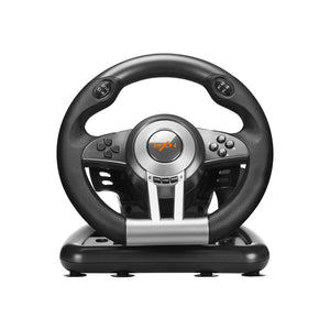 PXN V3II PC Racing Wheel, 180 Degree Universal Usb Car Racing Game Steering Wheel with Pedal for Windows PC, PS3, PS4, Xbox One, Nintendo Switch(Black)