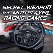 Load image into Gallery viewer, PXN V900 PC Racing Wheel, Universal Usb Car Sim 270/900 degree Race Steering Wheel with Pedals for PS3, PS4, Xbox, One, Nintendo Switch
